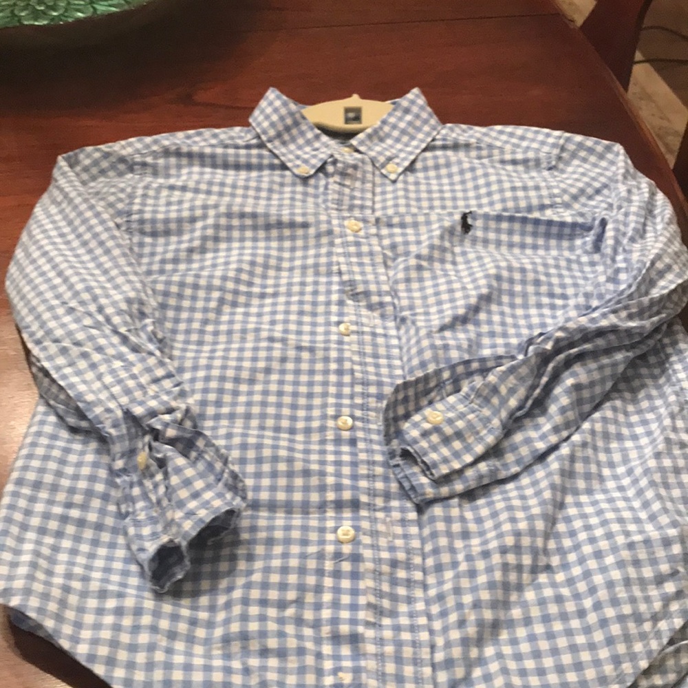 Boys size 7 Polo button down shirt